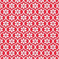 Intricate Seamless Geometric Floral Motif in Monochrome vector