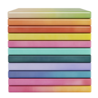 Stack of Colorful Books png