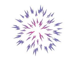 Colorful Starburst. Bomb gradient blast . Big explosion. Abstract comic book explosion flash. Flash beam explosion flash glow Anime graphic illustration vector