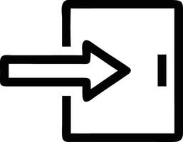 Login Button Icon Arrow Right Entrance Sign In Access Input vector