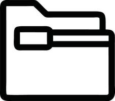 A Simple Icon Representing a Locked Folder for Data Security and File Management vector