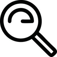 Magnifying Glass Icon Showing Low Level or Measurement vector