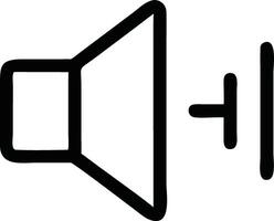 Volume down icon on white background vector