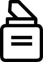 Simple Line Icon of a Document Scanner or Copier Machine for Office Use vector