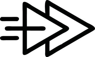 Fast Forward icon on white background vector