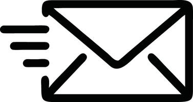 Email icon on white background vector
