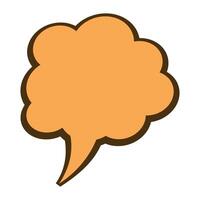 yellow cloud icon on white background vector