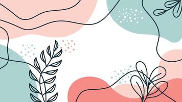 Hand drawn floral seamless pattern abctract background colorful vector