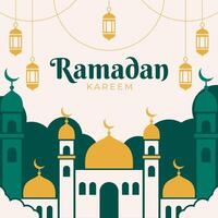 Ramadan kareem greeting background template vector