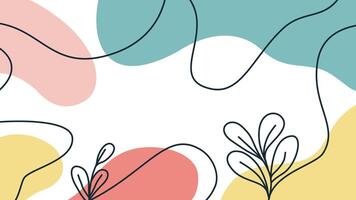 Abstract background with lines and shapes design vector