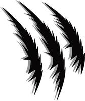 Velociraptor Claw Marks Slashes vector