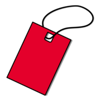 Red tag is empty png