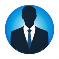 Minimalist Business Man Symbol for Branding png