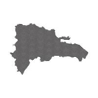Dominican Republic Map Icon Element vector