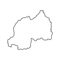 Rwanda Map Icon Element vector