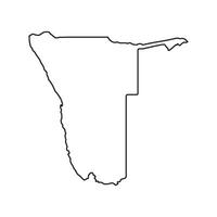 Namibia Map Icon Element vector