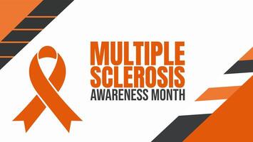 Multiple Sclerosis Awareness Month, Raising Awareness for MS A Step Toward a Cure vector