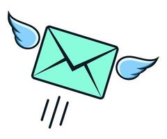 Mail envelope icon mailbox design illustration vector