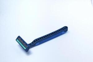 Mustache or beard razor isolated on white background photo