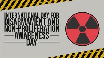 Building a Peaceful Future Through Disarmament and Awareness vector