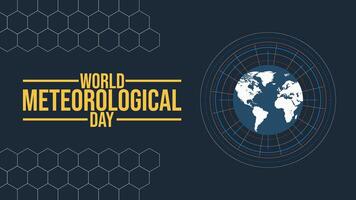 World Meteorological Day Understanding Weather for a Safer World vector