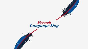 French Language Day Embracing the Language of Art and Diplomac vector