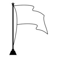 Flag Design waving in the wind perfect for adding your own design or message. Perfect for graphic design projects and more vector