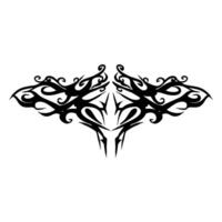 tribal tattoo design, perfect for adding a touch of edgy style to your projects vector