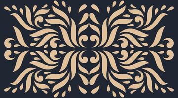 Elegant Damask Pattern Design template vector