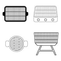 simple grill icon vector