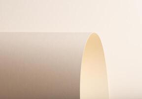 A beige paper background with a soft, smooth texture and a refined matte finish. The uniform, photo
