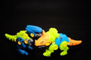 Modular Dinosaur Toy - Colorful Building Blocks T-Rex photo