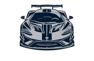 A drawing of a car on a white background vector