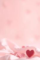 Bold Red Hearts Background for Your Custom Message photo