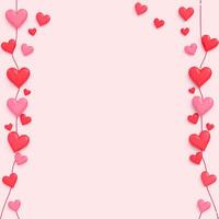 Vibrant Red Hearts Background Perfect for Text Overlay photo