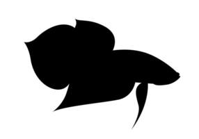 Silhouette Betta Fish vector