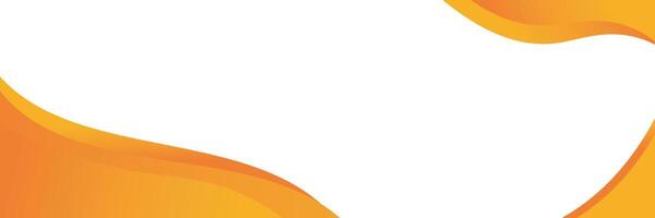Orange abstract banner background isolated on white vector