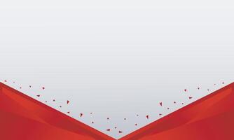 Trendy red abstract background isolated on white vector