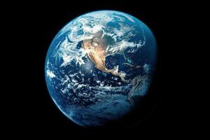 The earth is shown in this image photo