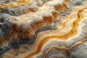 A close up of a rock with a yellow and orange color photo