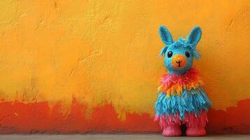 A colorful stuffed animal photo