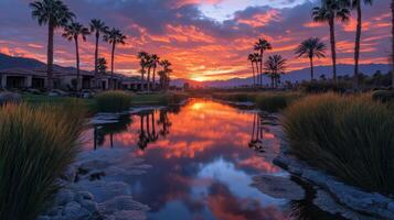 Palm springs sunset photo