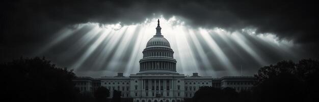 The capitol building in indiana is shown in black and white photo