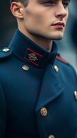 A man in a military uniform photo