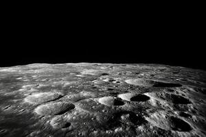 The moon's surface is seen from the surface of the moon photo