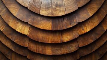 Wooden wall background with a circular pattern photo