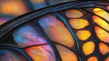 A close up of a butterfly wing photo