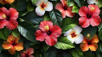 A group of colorful flowers are shown in this image photo