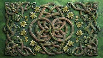 Celtic knot art print photo