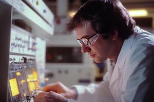 A man in a lab coat photo